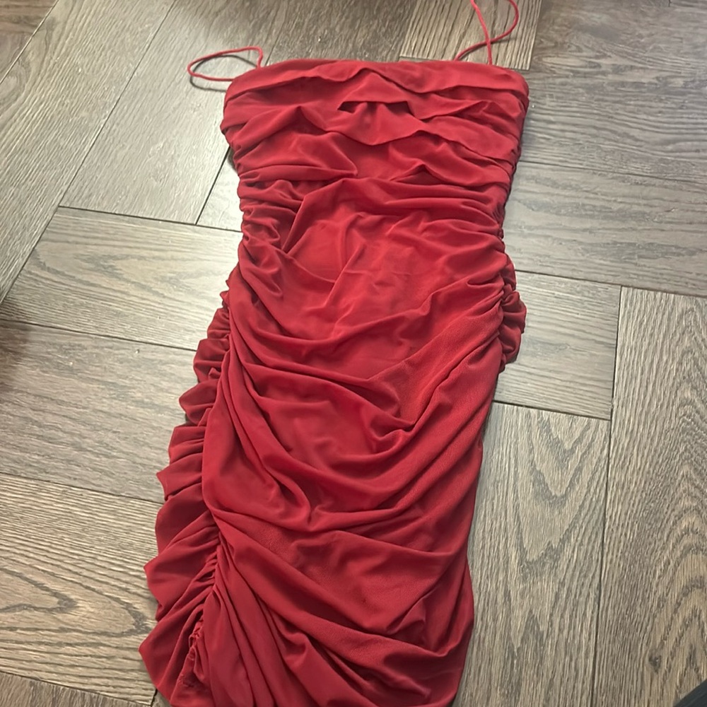 Princess Polly dark red dress